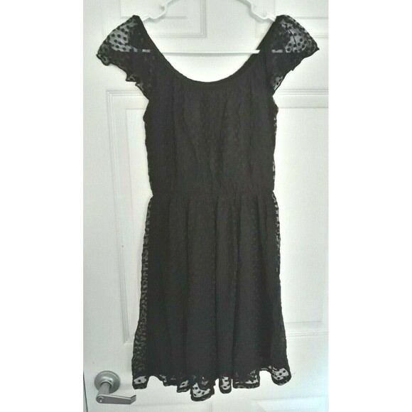Disney Minnie Rocks The Dots Mouse Black Dress - Picture 1 of 3
